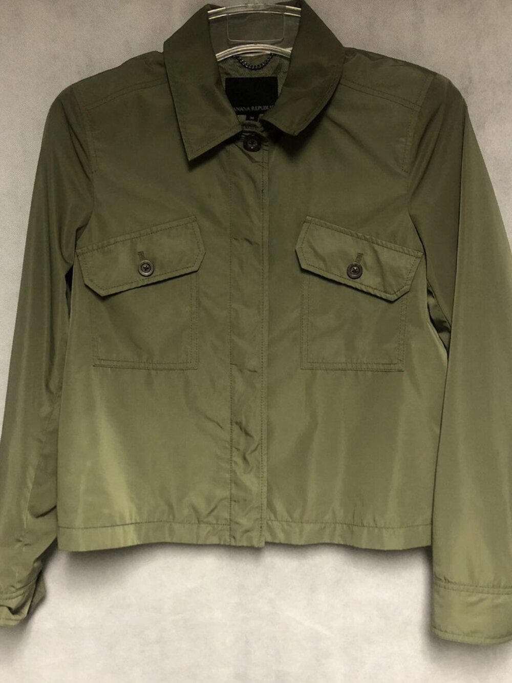 Banana Republic Women's Lightweight Collared Utility Jacket - Medium